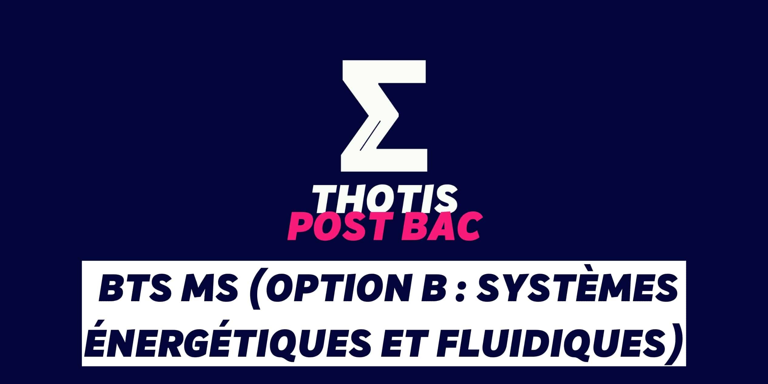 BTS MS (option B Systèmes énergétiques et fluidiques)-2 BTS MS option B Systemes energetiques et fluidiques 2