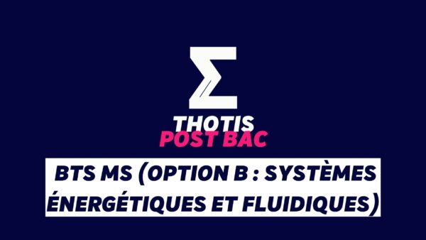BTS MS option B Systemes energetiques et fluidiques 2
