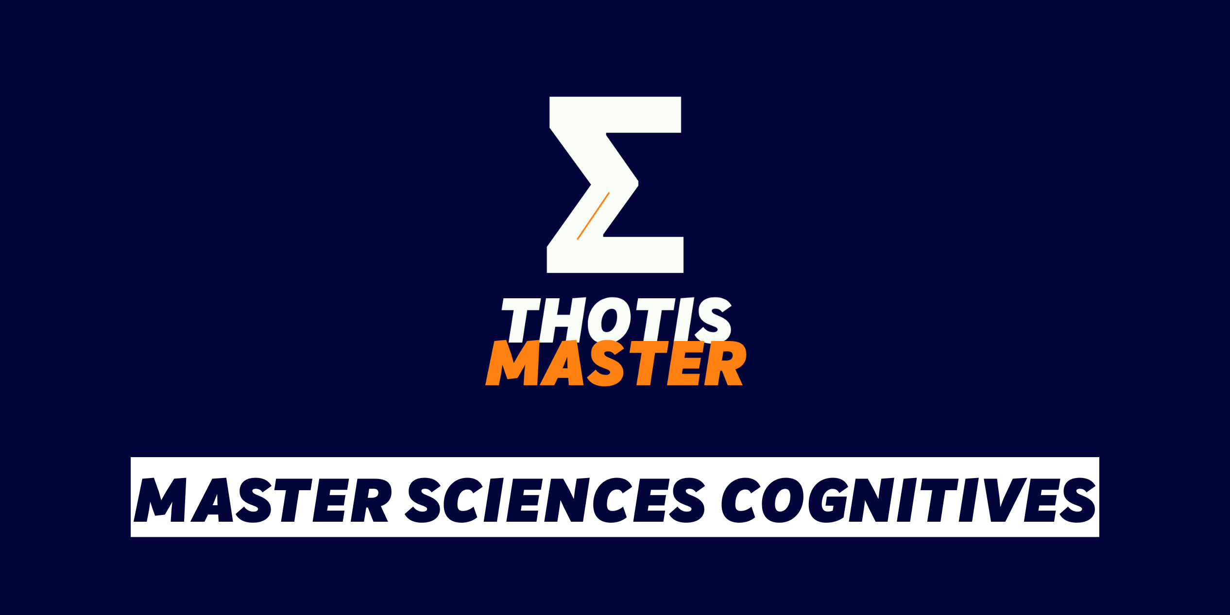 MASTER – Sciences cognitives