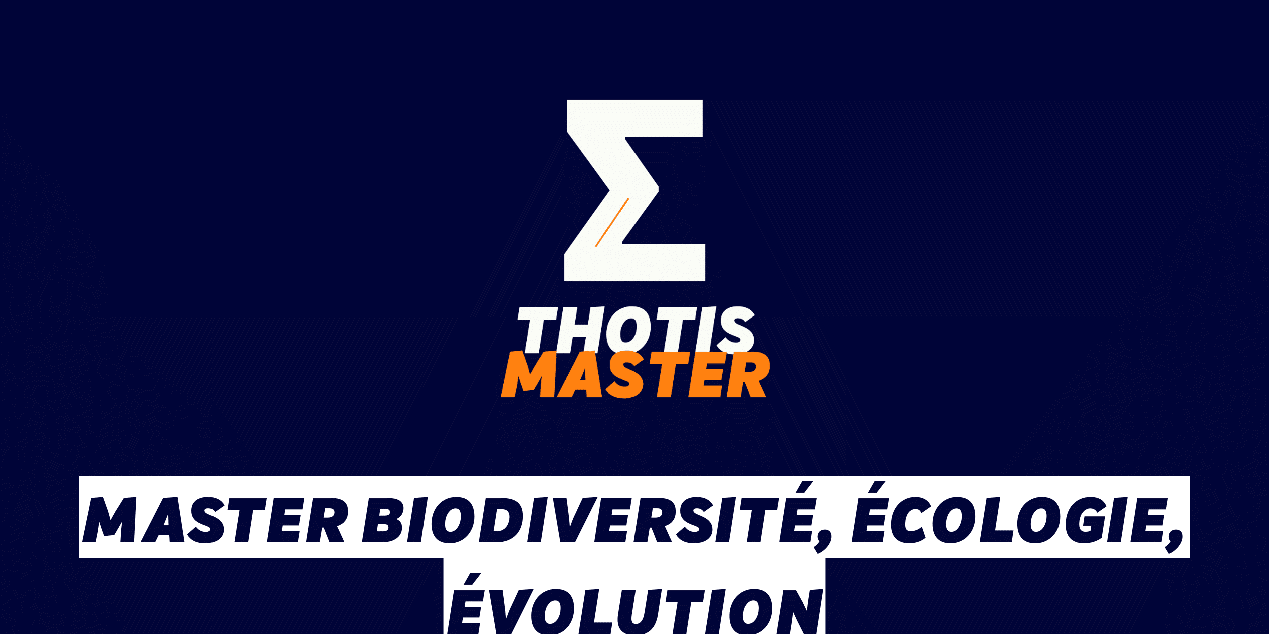Master Biodiversité, écologie, évolution
