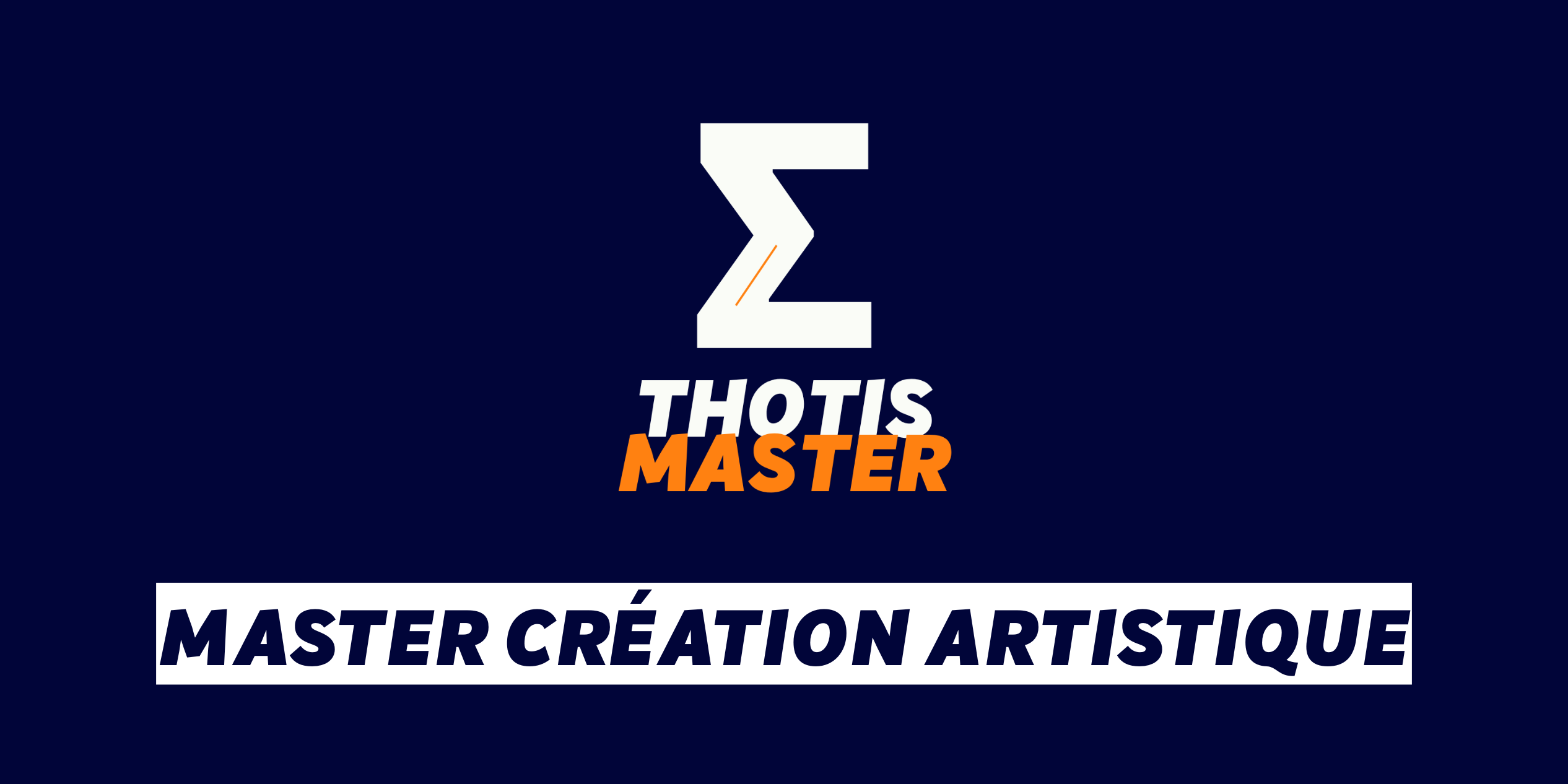 Master Création artistique
