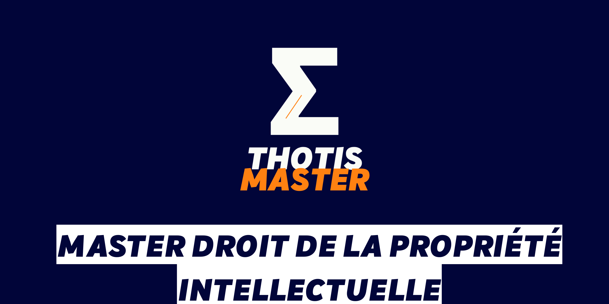 Master Droit de la Propriété intellectuelle