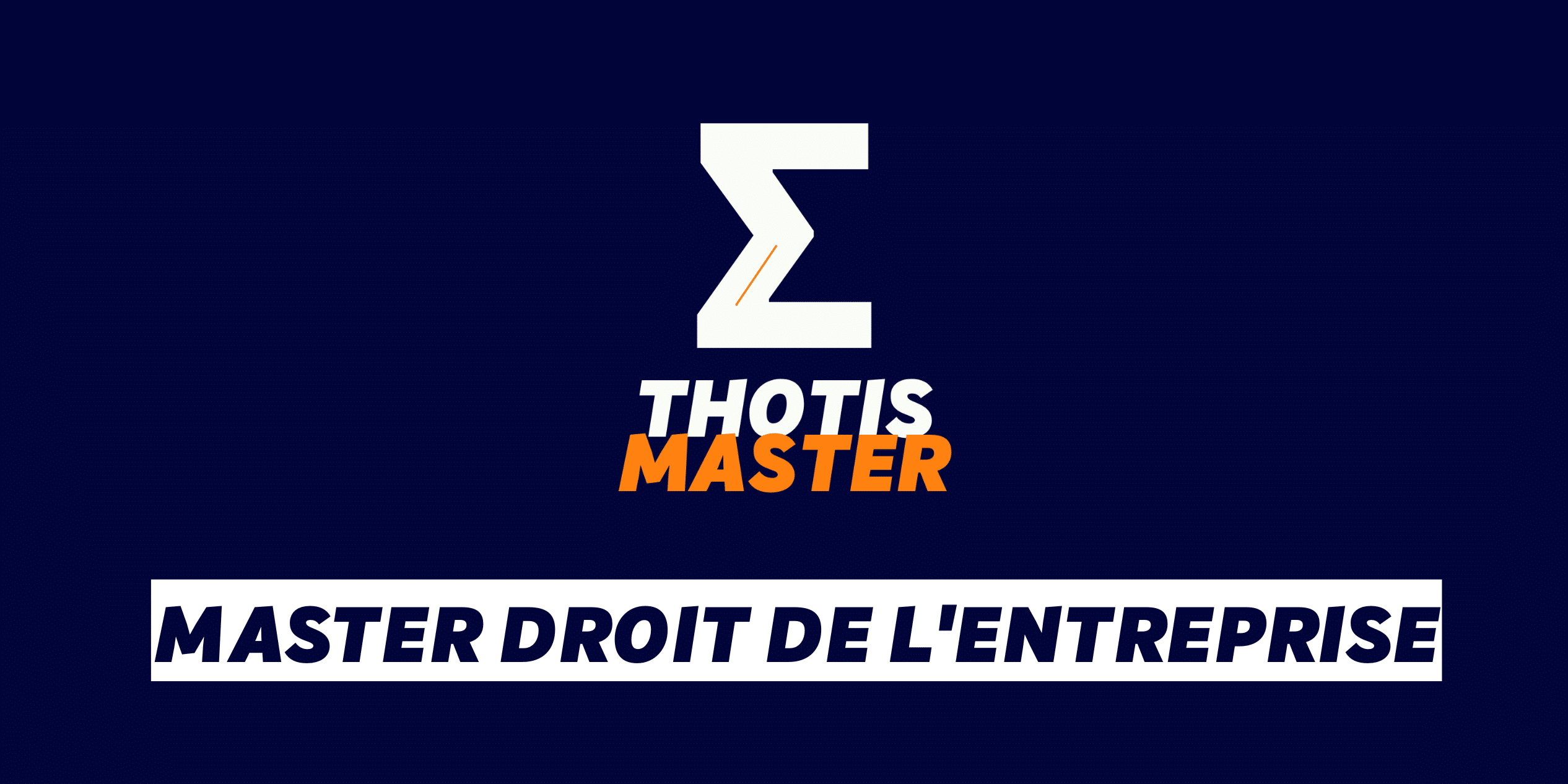 Master Droit de l’entreprise