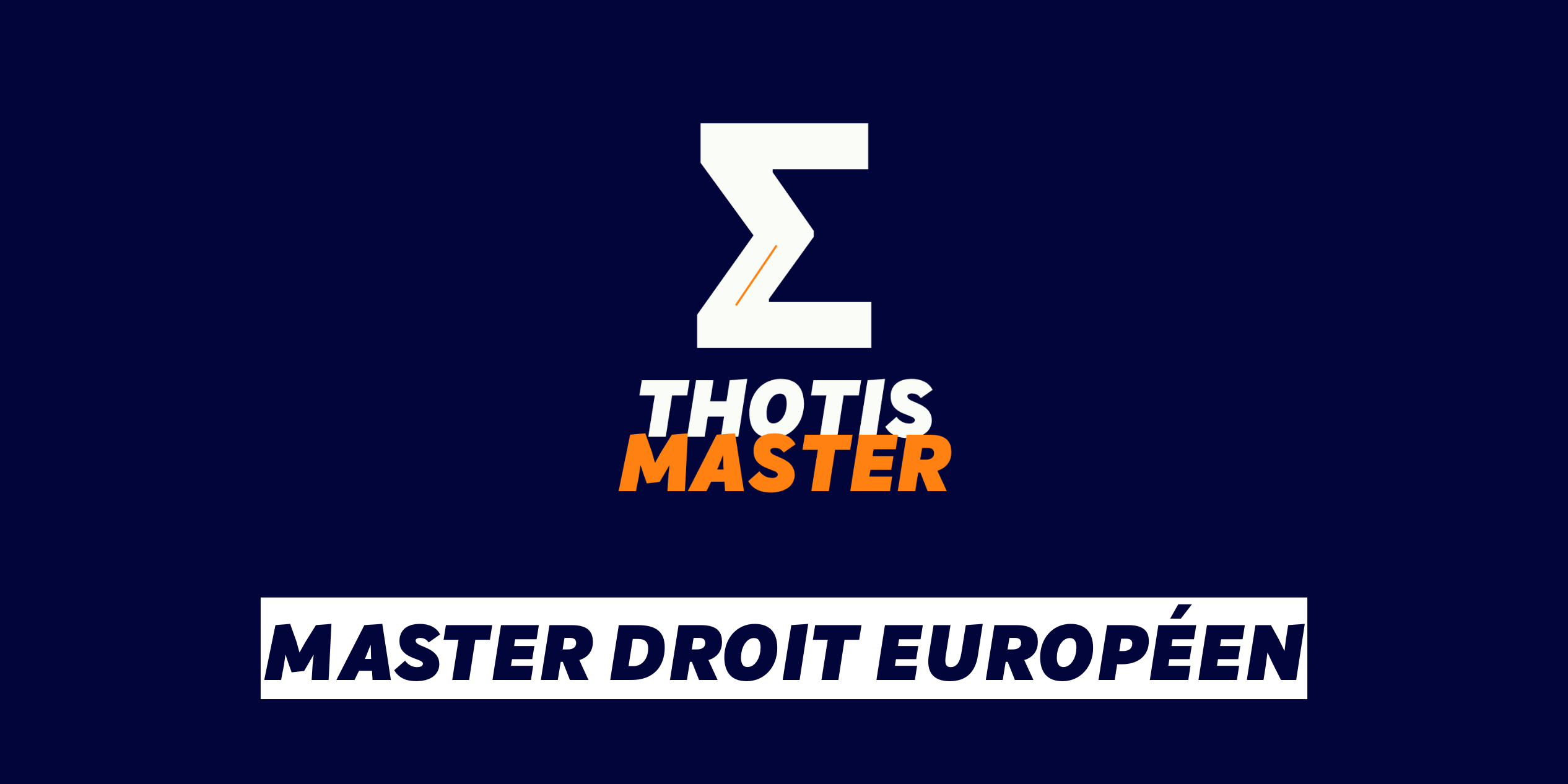 Master Droit européen