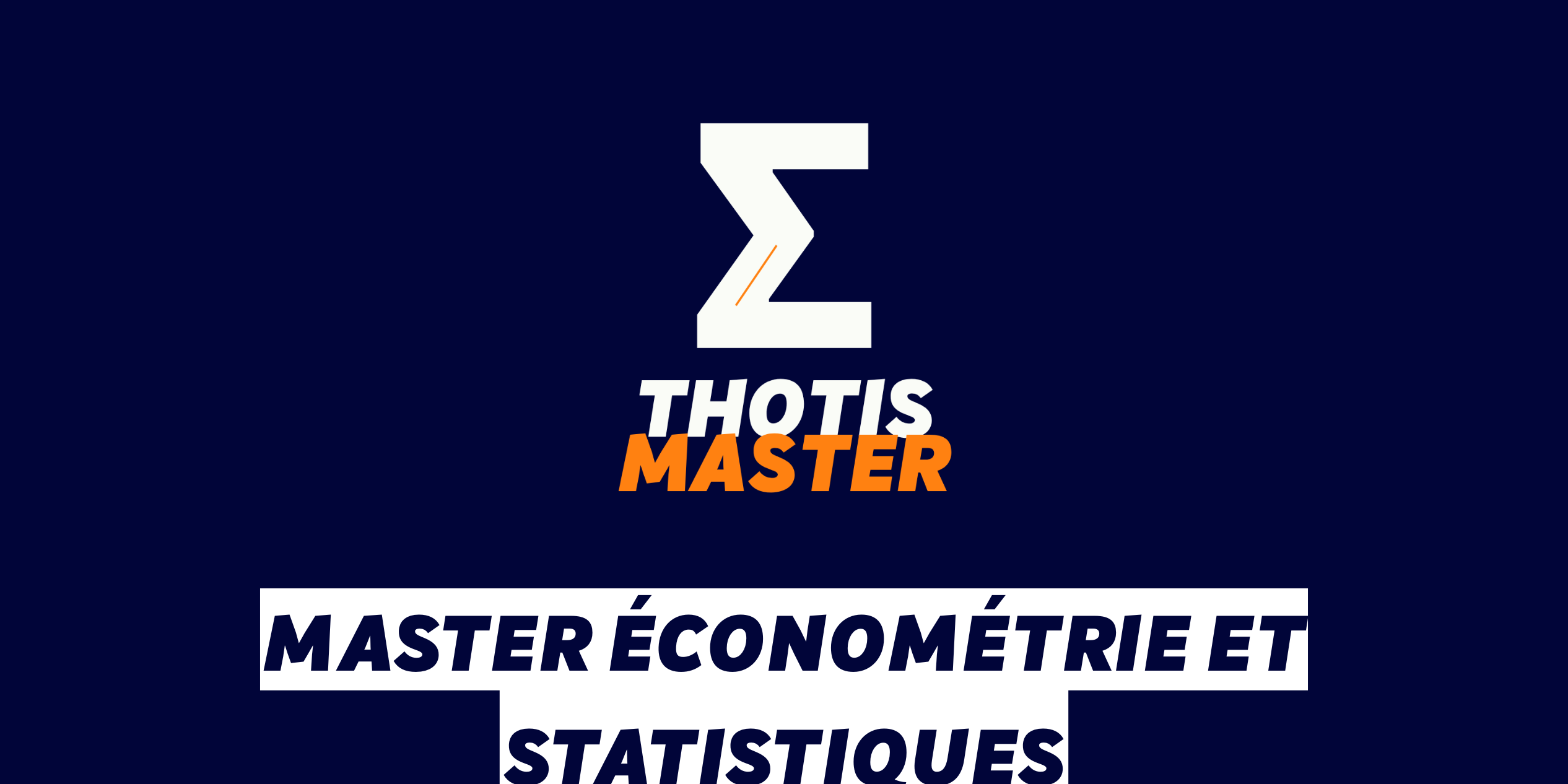 Master Économétrie et statistiques