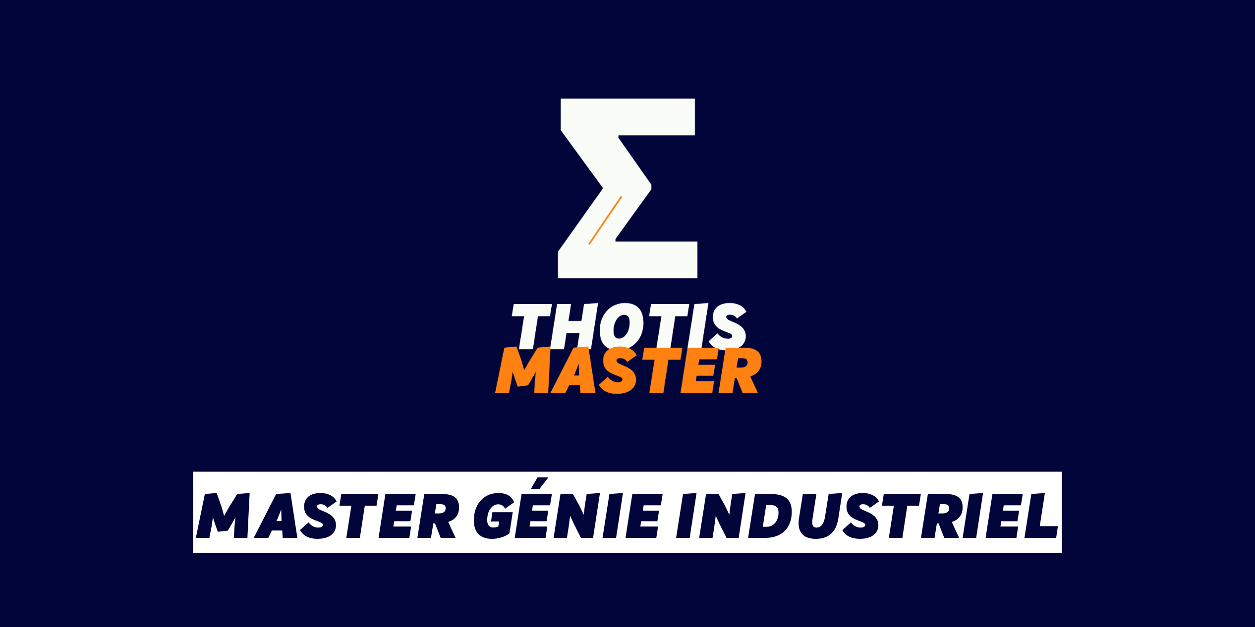 Master Génie industriel