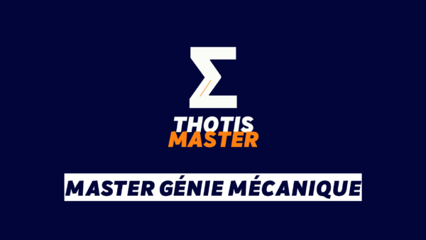 Master Génie mécanique Master Génie mécanique