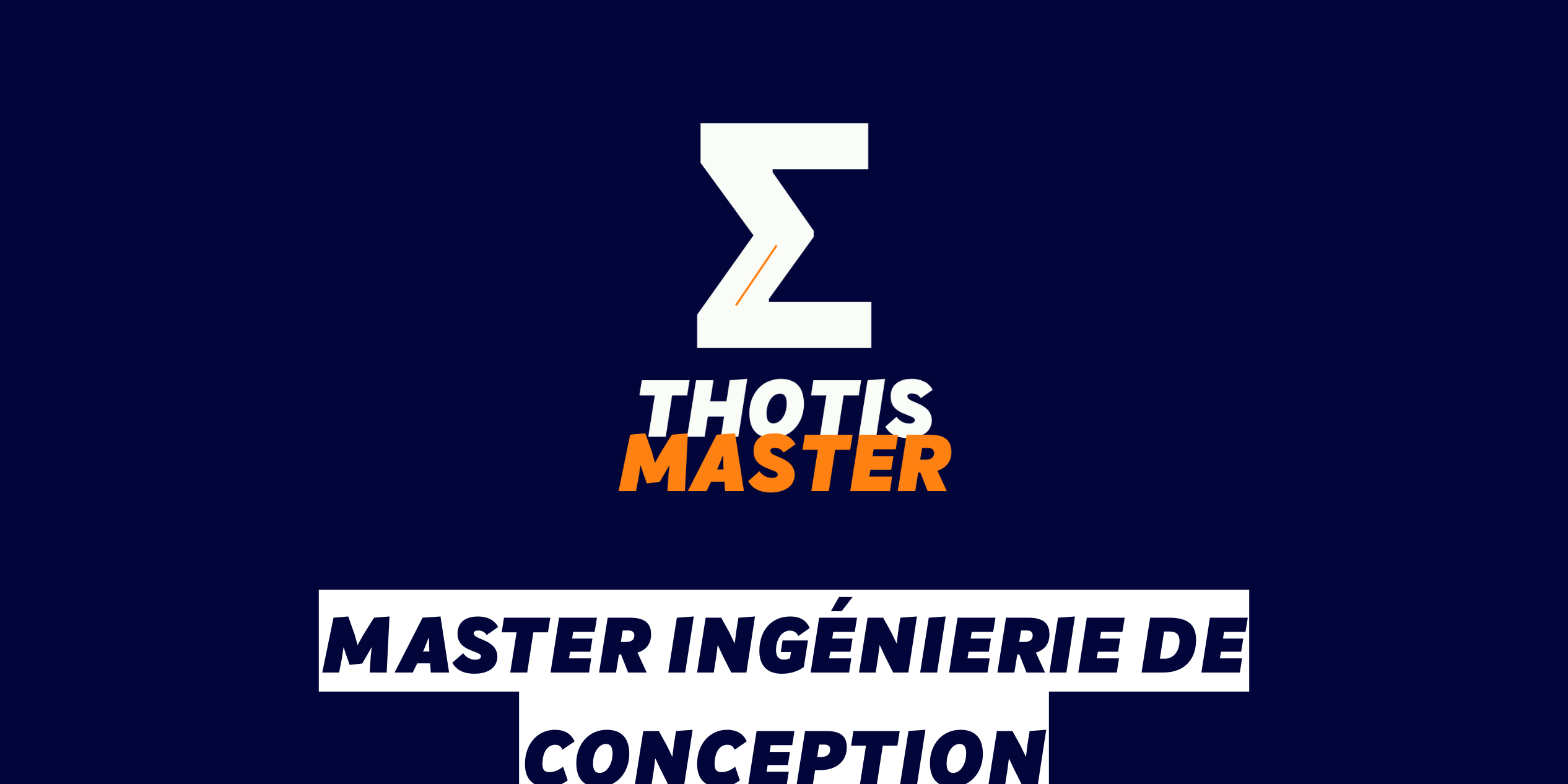 Master Ingénierie de conception
