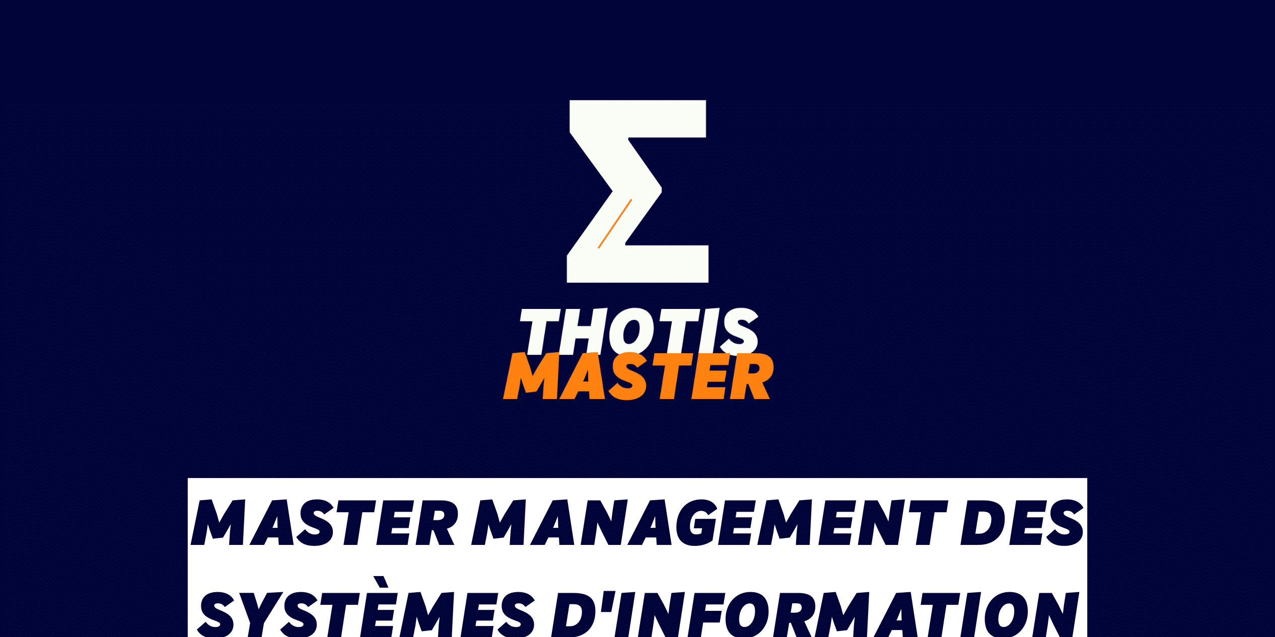 Master Management des systèmes d’information