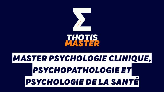 Master Psychologie clinique, psychopathologie et psychologie de la santé