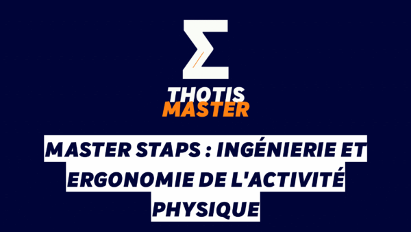 Master STAPS Ingénierie et ergonomie de l’activité physique Master STAPS Ingénierie et ergonomie de l'activité physique