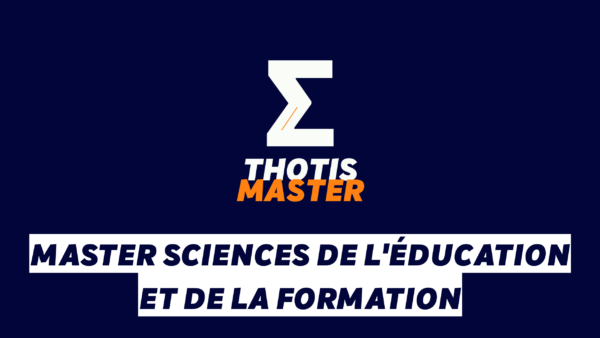 Master Sciences de l’éducation et de la formation Master Sciences de l'éducation et de la formation
