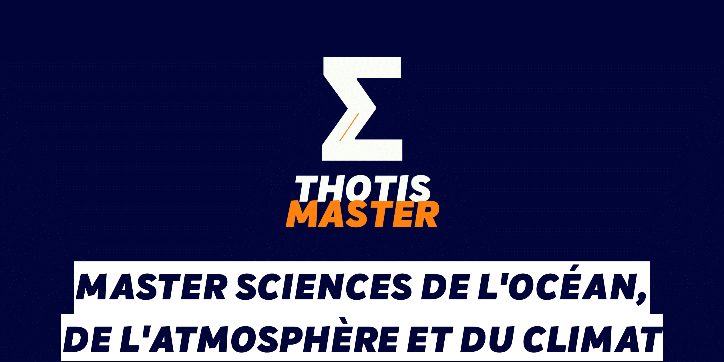 Master Sciences de l’océan, de l’atmosphère et du climat