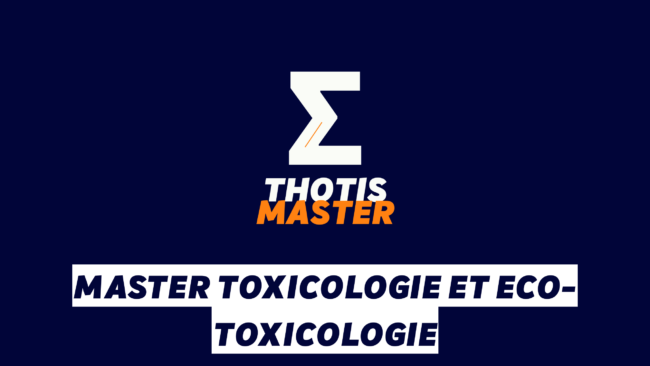 Master Toxicologie et Eco-toxicologie