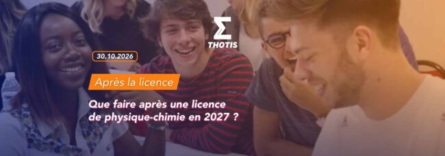 Que faire après une licence de physique chimie en 2027