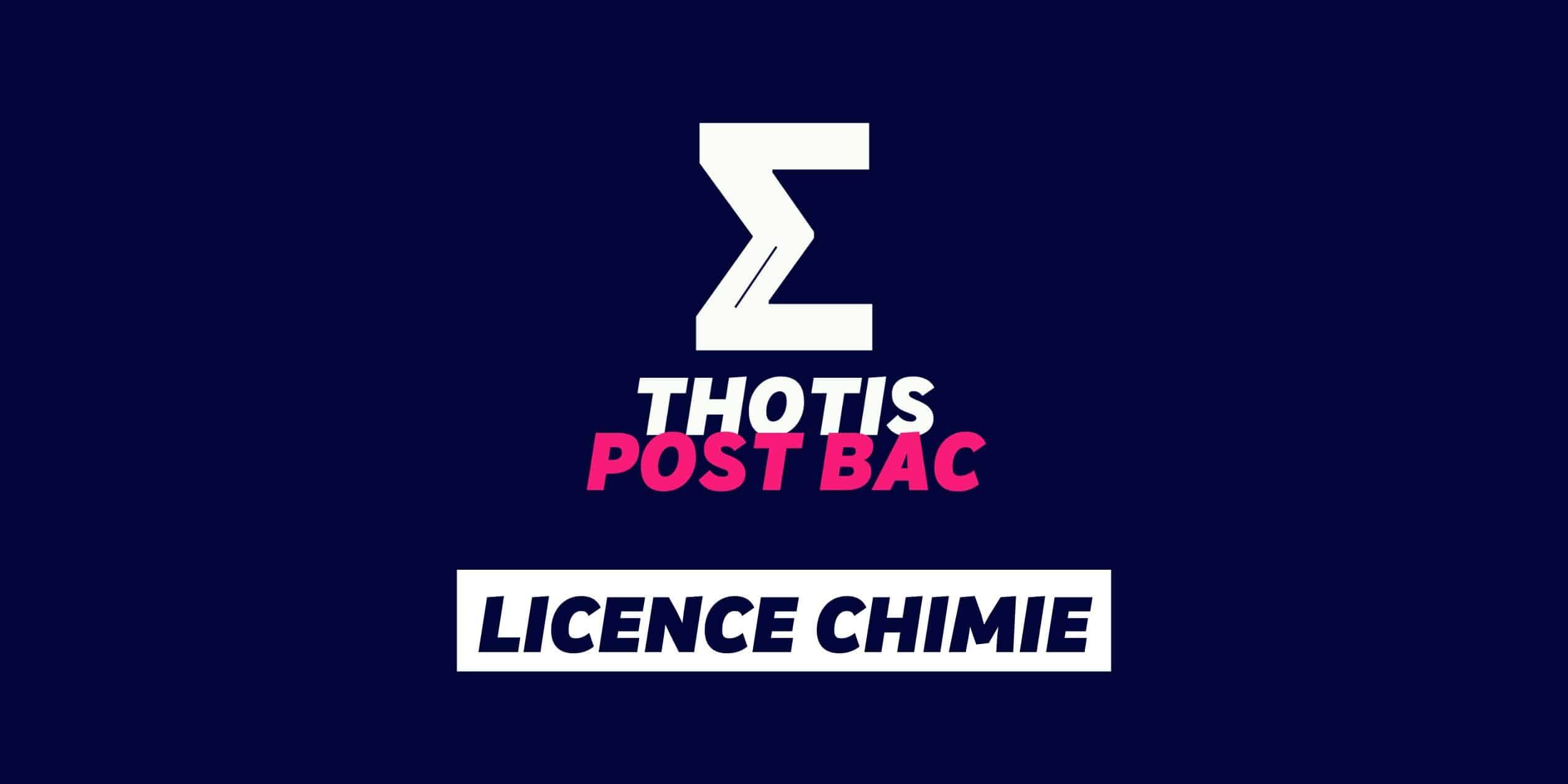 licence chimie