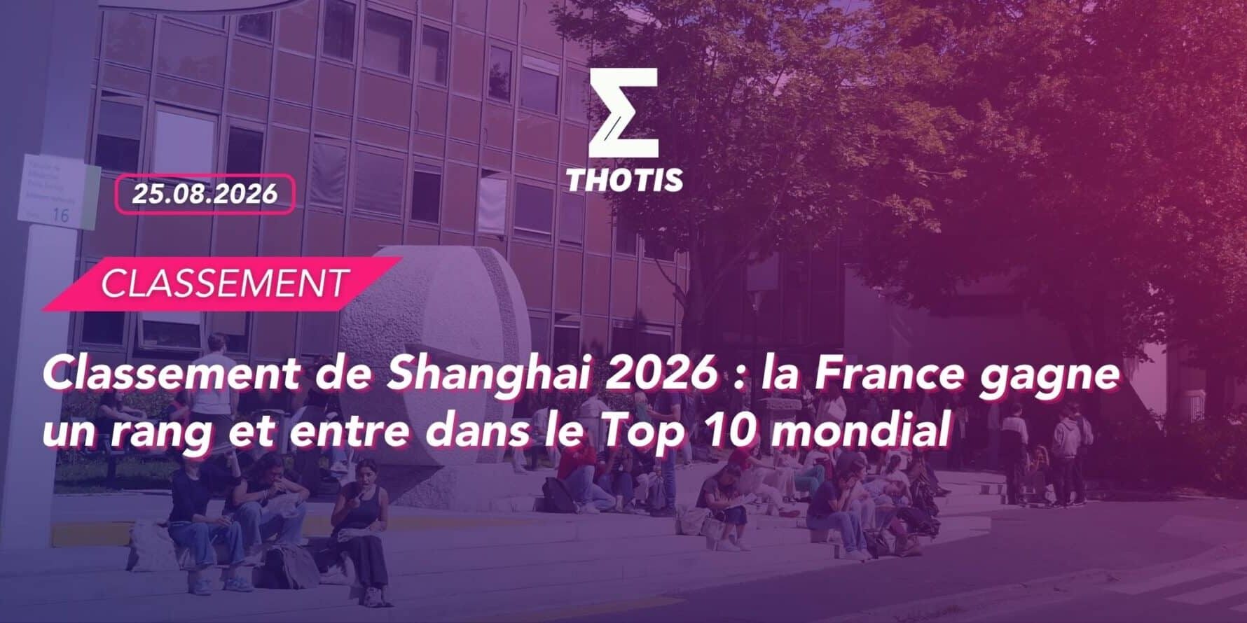 Classement de Shanghai 2026 Classement de Shanghai 2026