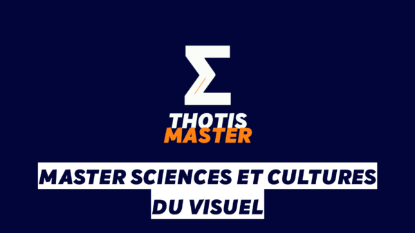 Logo on dark blue background with a white geometric symbol and 'THOTIS MASTER' in white and orange text.