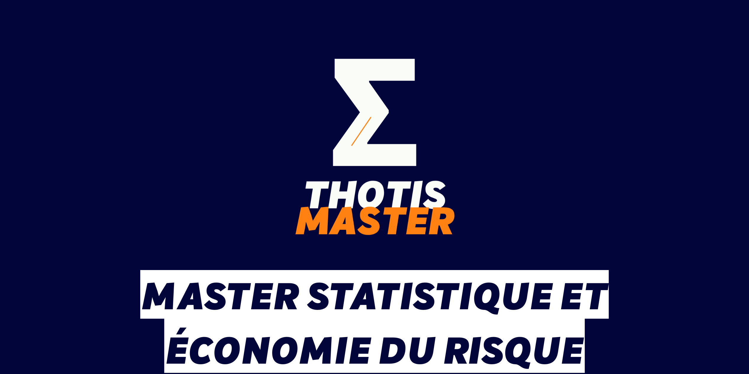 Master Statistique et économie du risque