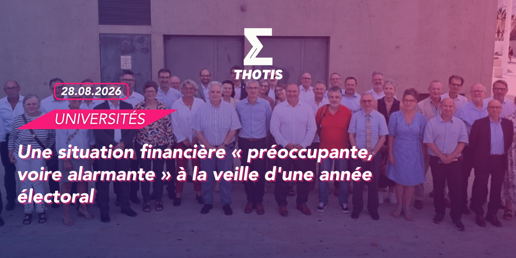 Universités une situation financière « préoccupante, voire alarmante » à la veille d’une année électorale Une situation financière « préoccupante, voire alarmante » à la veille d'une année électorale