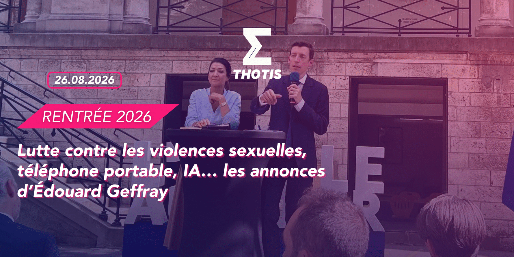 RENTRÉE 26 - conférence de presse Edouard Geffray