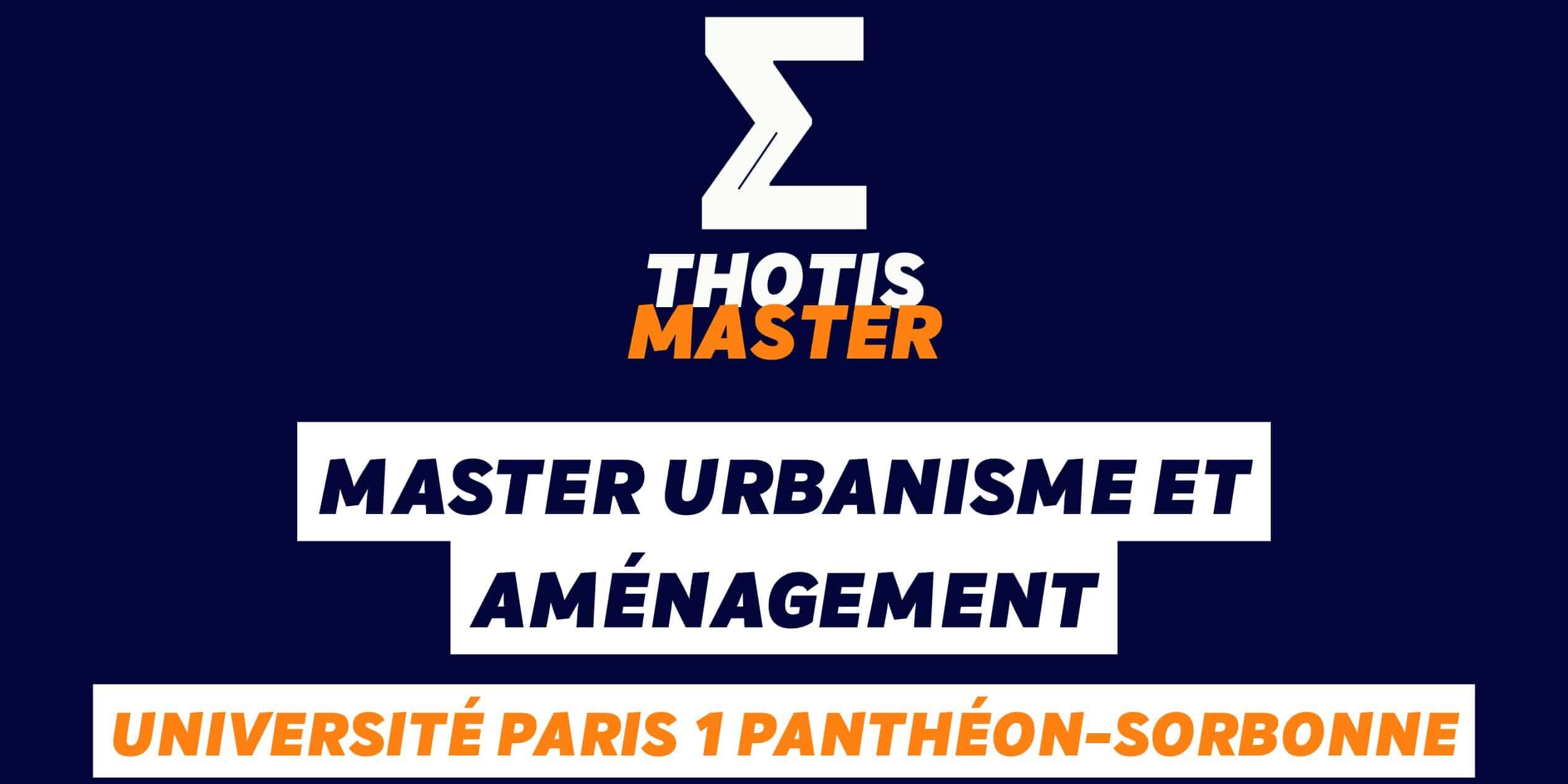 Le Master Urbanisme et aménagement de Sorbonne Université