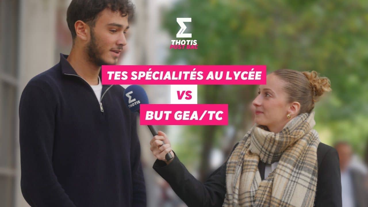 Tes spé au lycée vs BUT GEA:TC