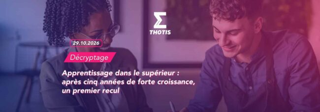 Apprentissage dans le supérieur : après cinq années de forte croissance, un premier recul