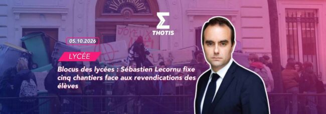 Blocus des lycées : Sébastien Lecornu fixe cinq chantiers face aux revendications des élèves