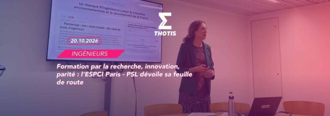 Formation par la recherche, innovation, parité l’ESPCI – PSL dévoile sa feuille de route Formation par la recherche, innovation, parité : l'ESPCI Paris - PSL dévoile sa feuille de route