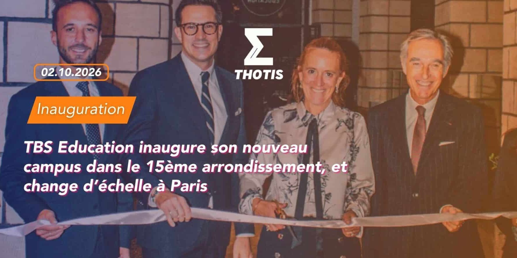 TBS Éducation change d'échelle à Paris