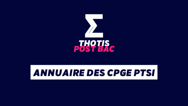 THOTIS Annuaire des CPGE PTSI