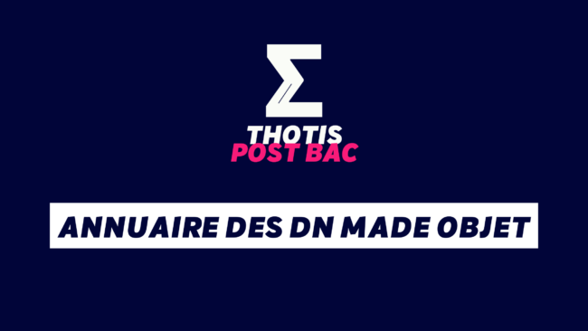 THOTIS Annuaire des DN Made Objet