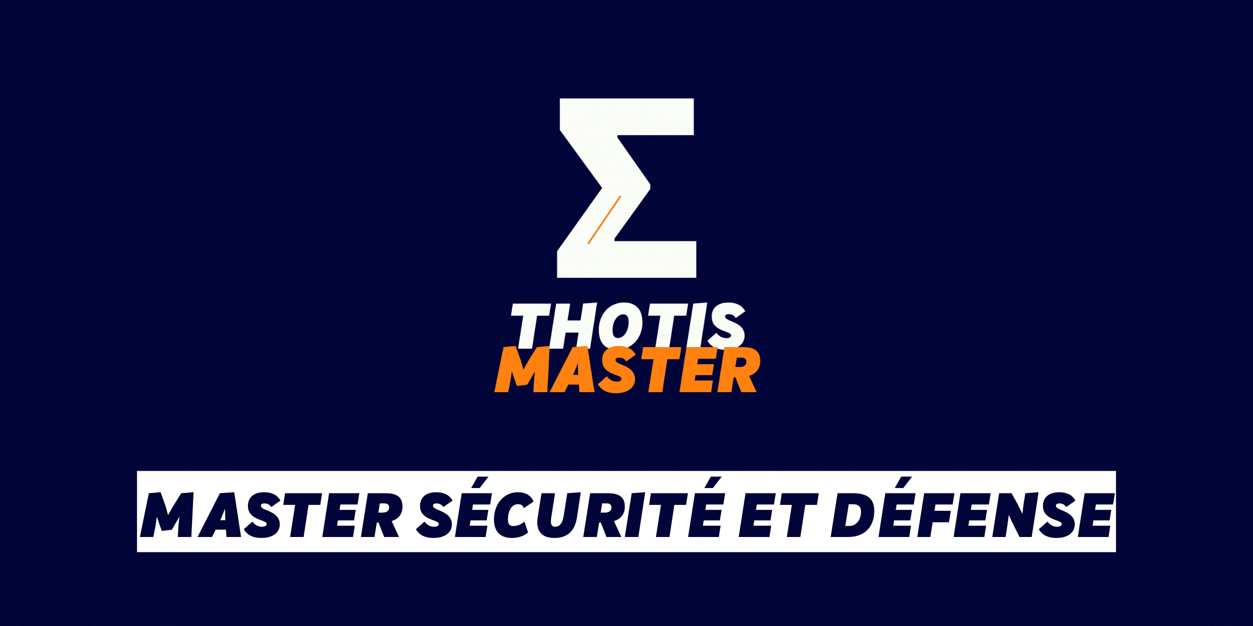 Master sécurité et défense